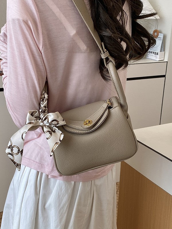 Women's High-grade Lychee Pattern Trendy Fashion Minority Design Bags