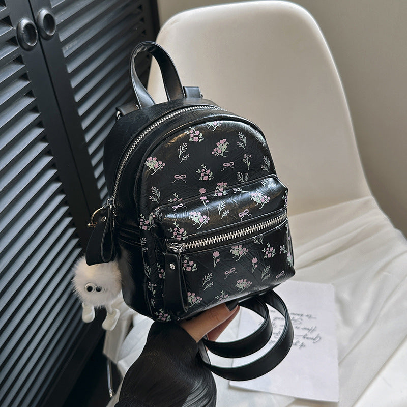 Women's Printed Double Cute Wild Simple Women's Backpack