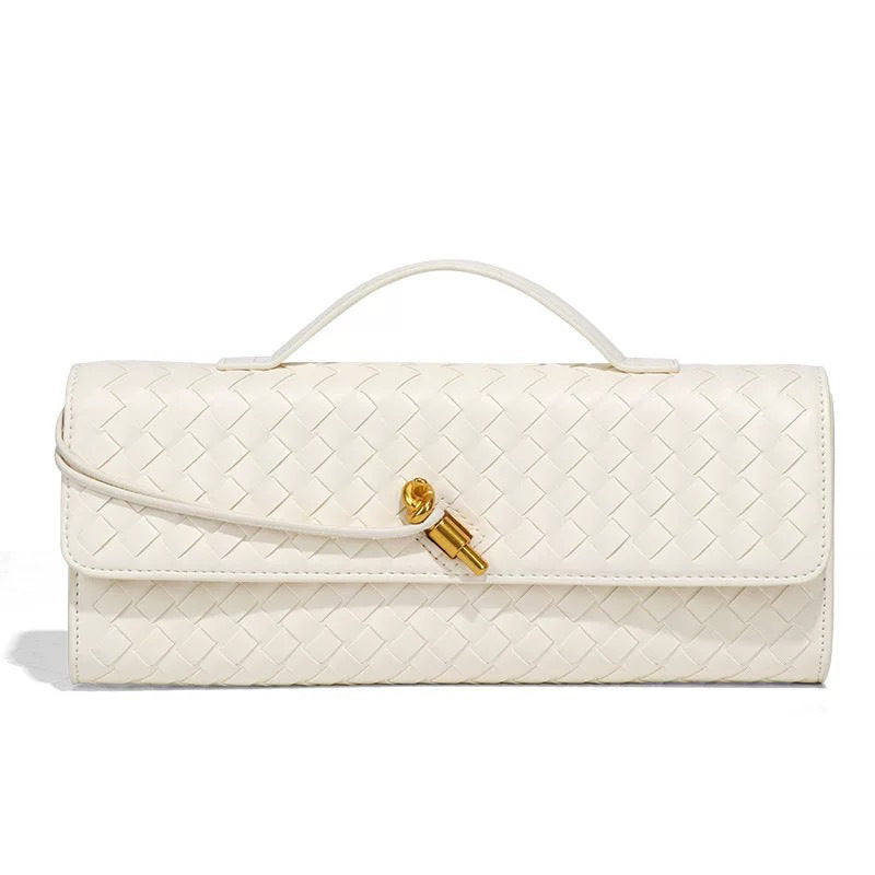 Woven Baguette Niche Advanced Horizontal Hand Holding Women's Shoulder Bag