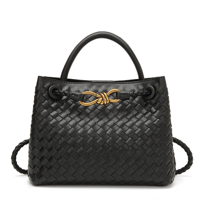 Women's Woven Large Capacity Underarm Retro Matte Bags