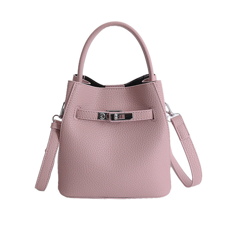 Women's Korean Style Spring Retro Commuter Bucket Bag