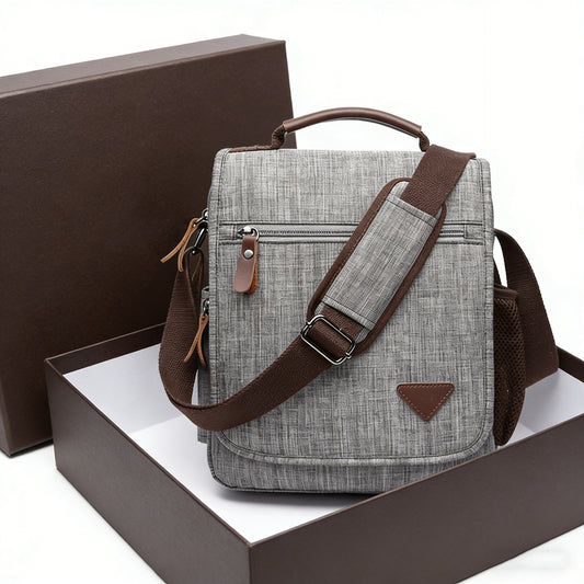Men's Canvas Business Vintage Portable Waterproof Commuter Shoulder Bags