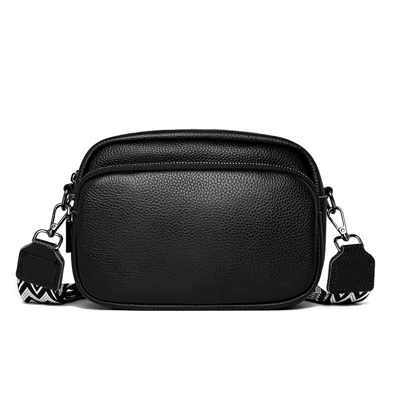 Women's Genuine Leather Trendy Fashion Top Layer Small Square Bags
