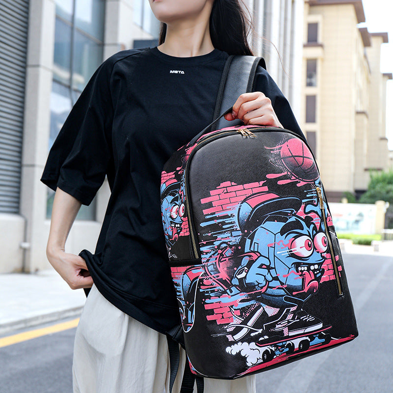 Cartoon Fashion Printing Large Capacity Anime Leisure Backpack