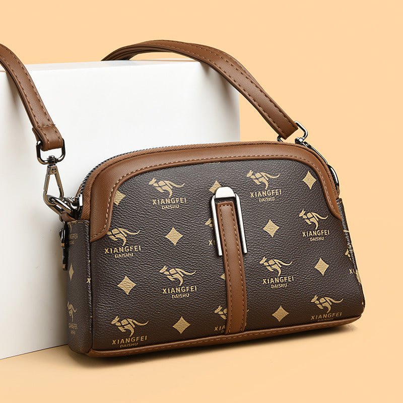 Casual Women's Fashionable Printed Mother Shell Women's Messenger Bag