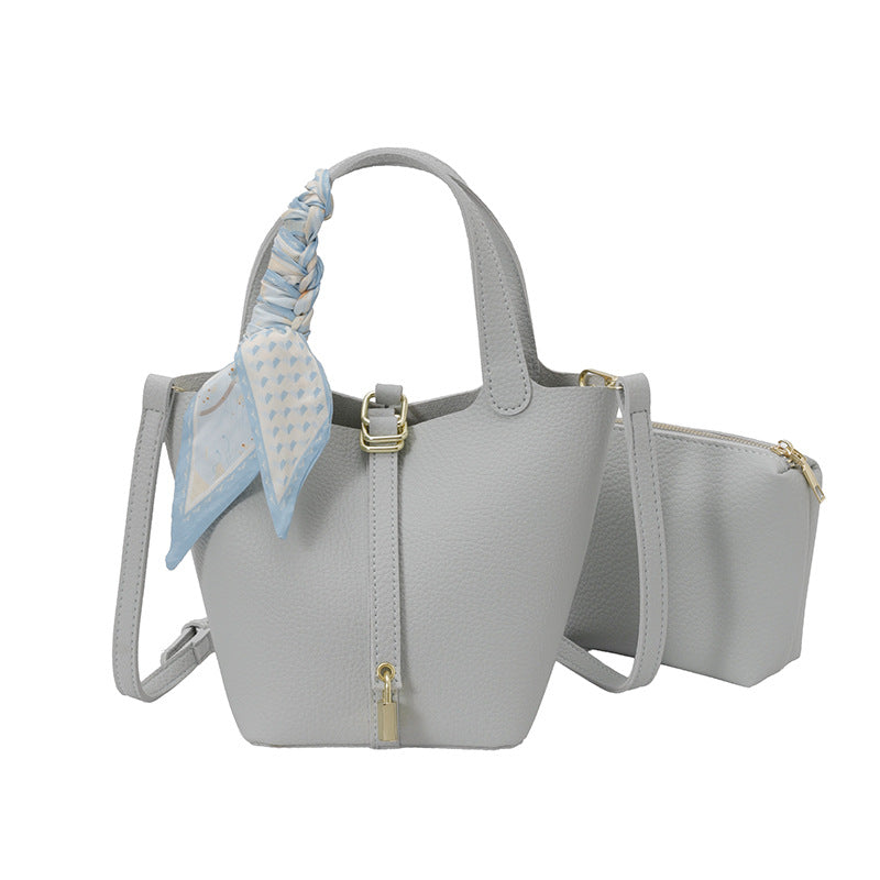 Lychee Pattern Vegetable Basket Trendy Simple Bucket Bag