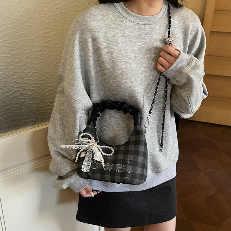 Women's Korean Style Niche Pleated Fashion High-grade Underarm Bag