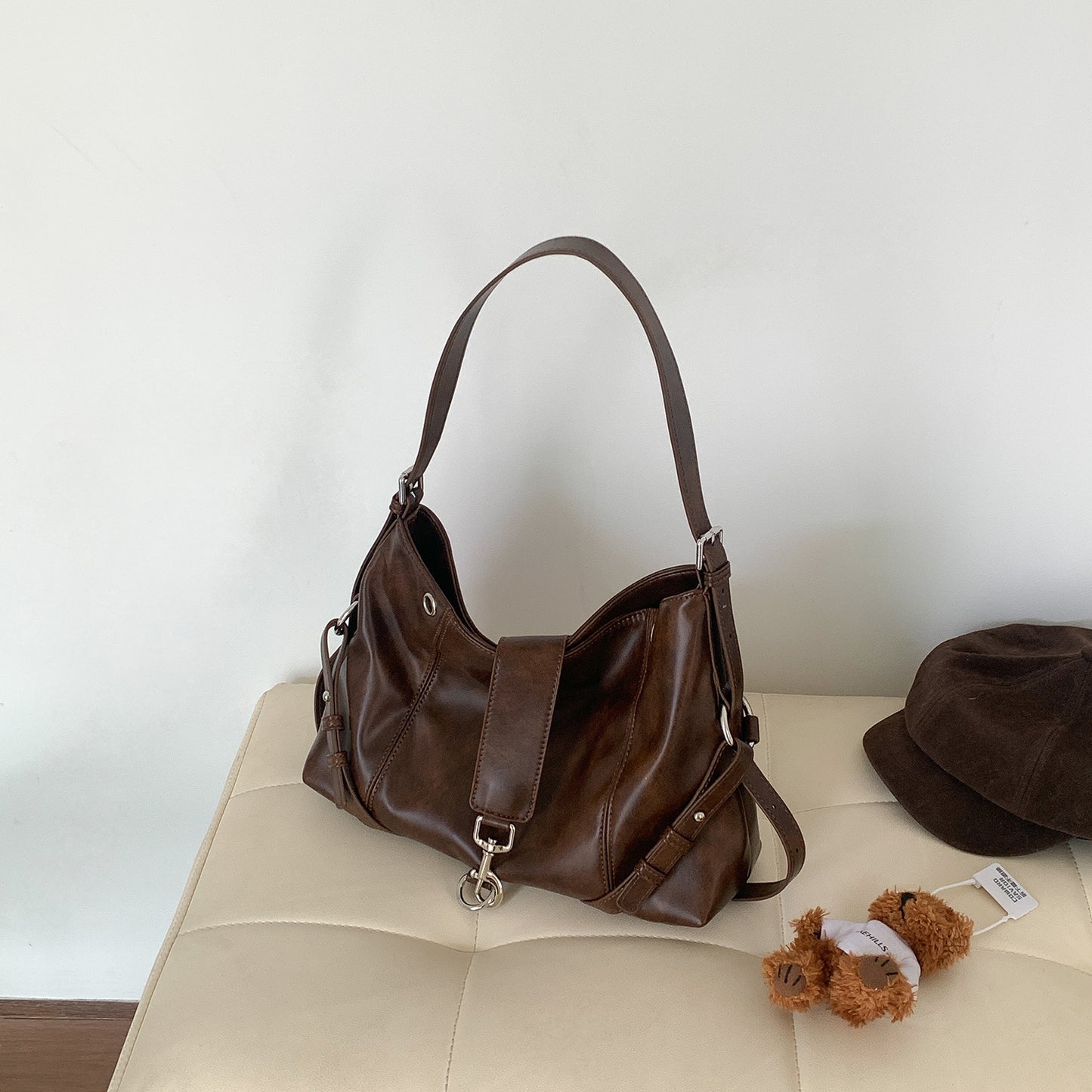 Women's Retro Style High-grade Design Fashion Soft Leather Women's Shoulder Bag