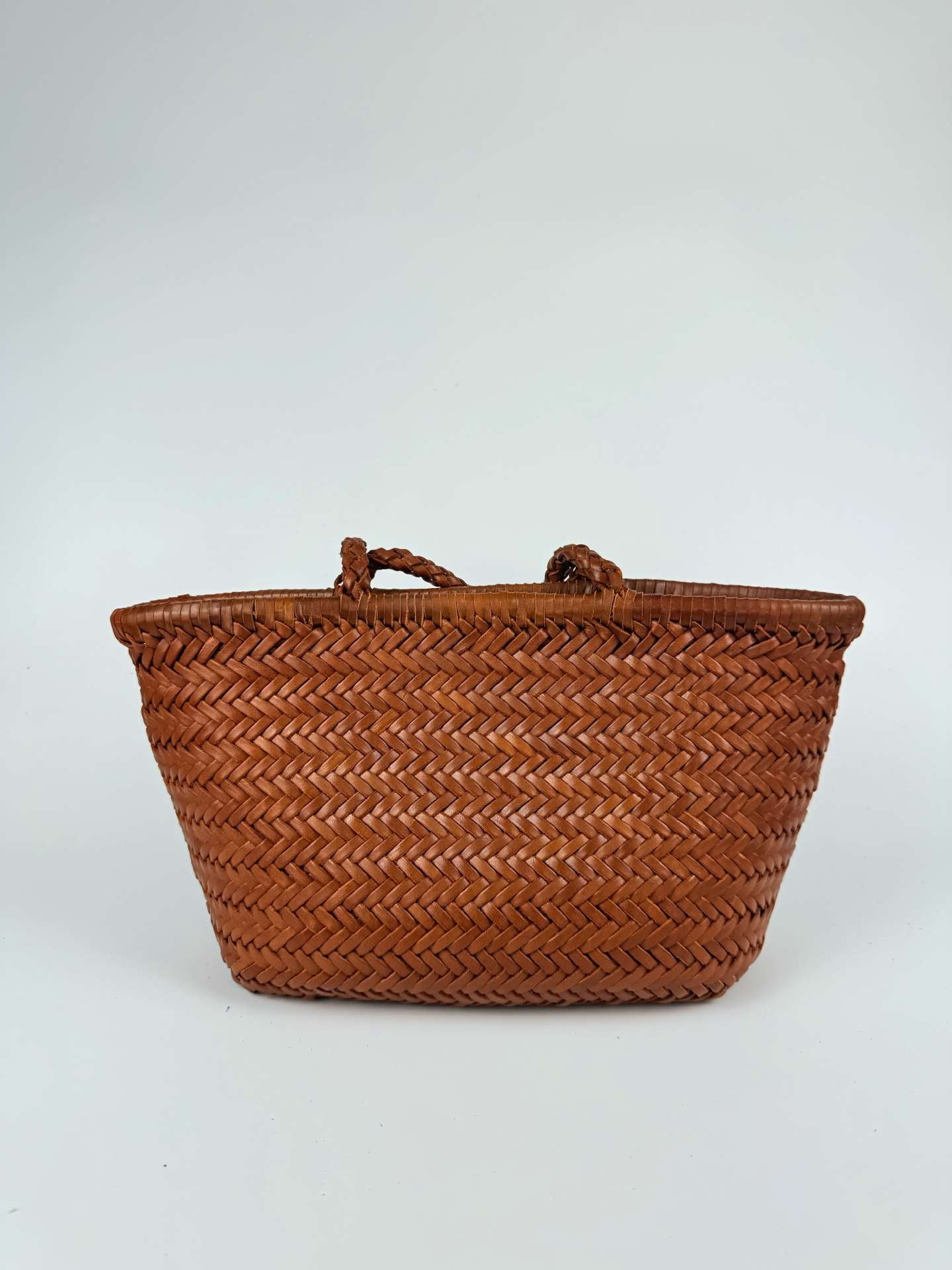 Genuine Leather French Food Basket Layer Large Bags