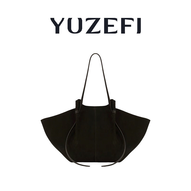 Women's Wings Style Large Capacity Totes Trendy Soft Cowhide Women's Shoulder Bag