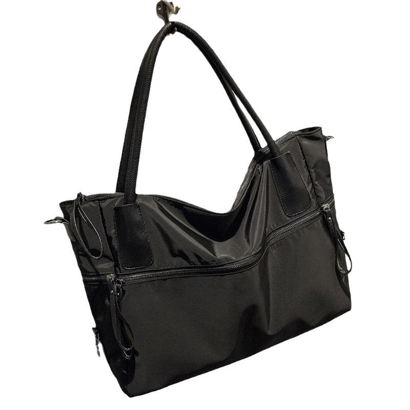 Trendy Unisex Summer Commute Solid Color Oxford Tote Bag