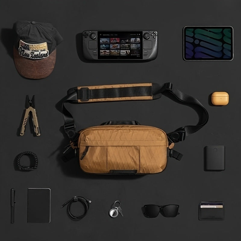 Multifunctional Zipper Tooling Waterproof Rhombus Commuter Shoulder Bags