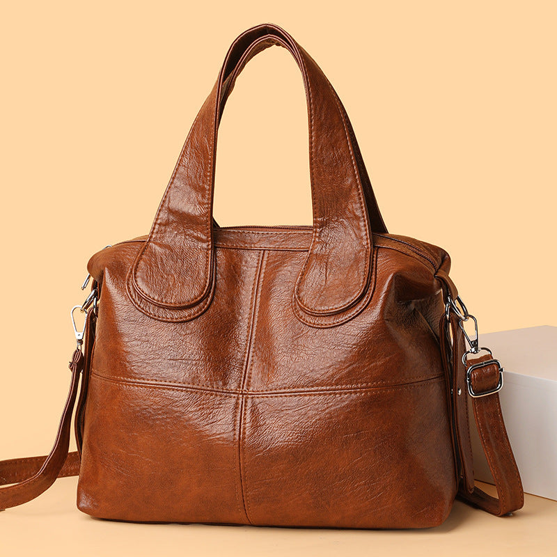 Women's Soft Leather Carrying Versatile Large Capacity Women's Backpack