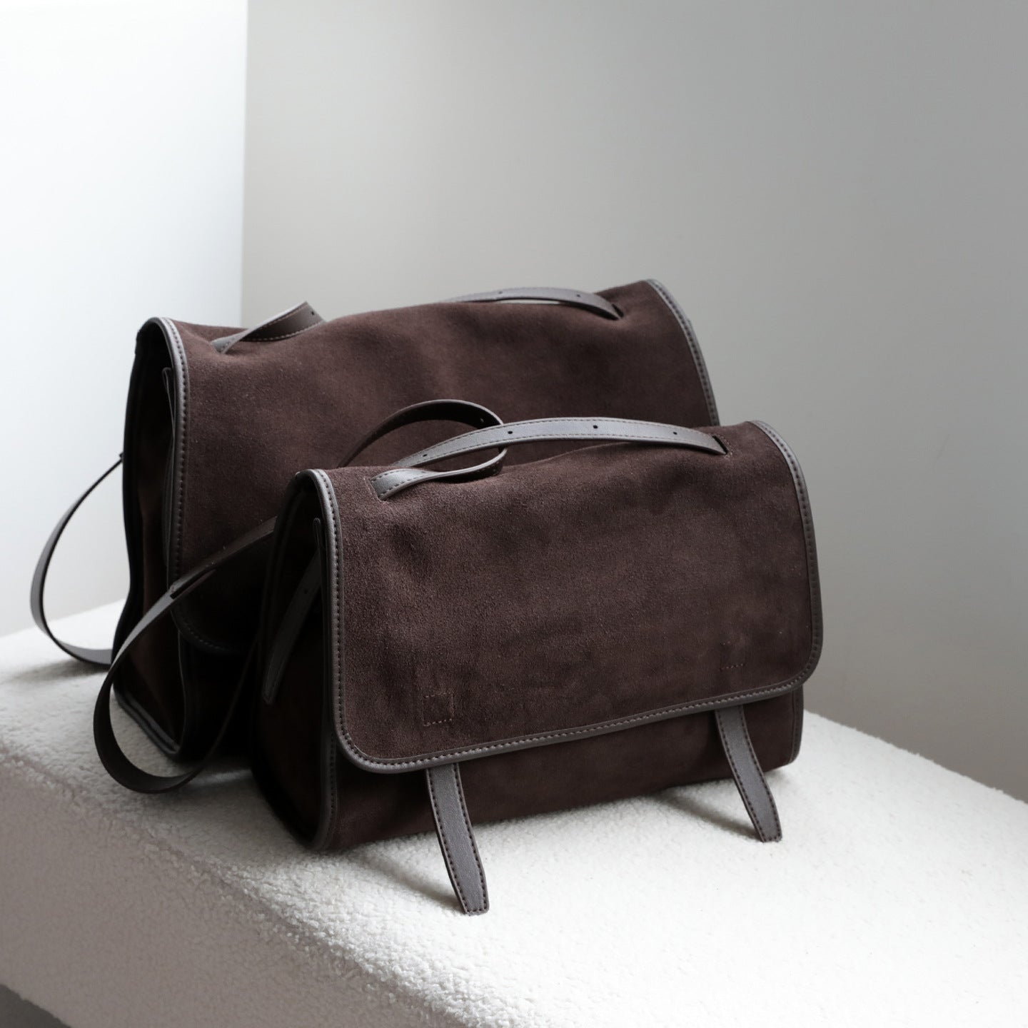 Fashion Women's Frosted Cowhide Retro Leather Women's Shoulder Bag