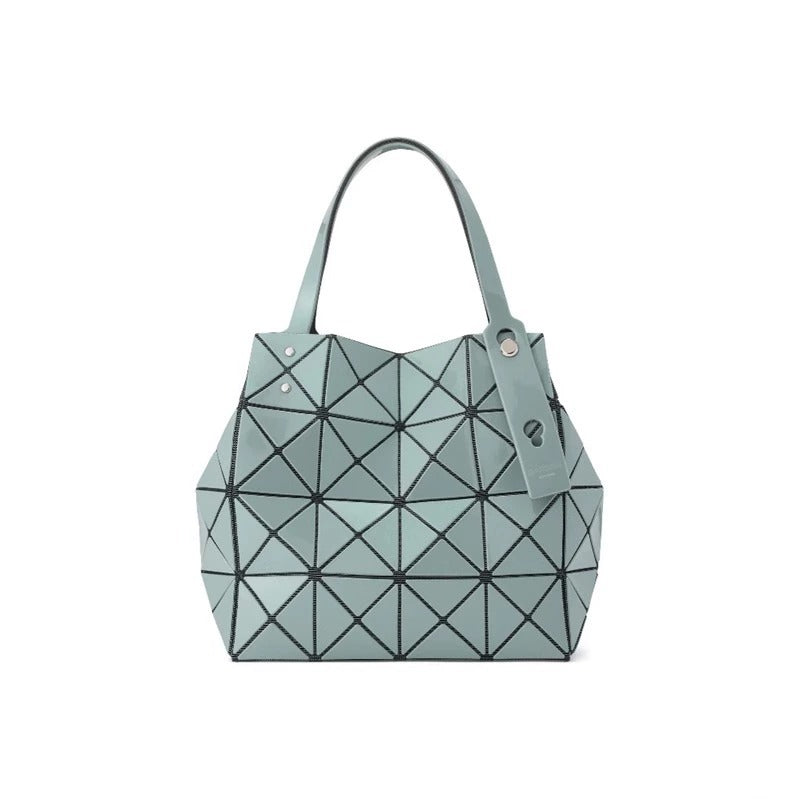Women's March Hand Color Nail Diamond Box Geometric Rhombus Tote Bag