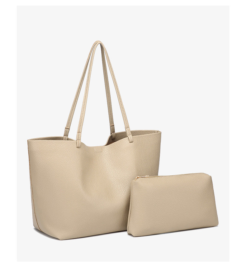 Women's Simple Soft Leather High-grade Large Capacity Women's Shoulder Bag