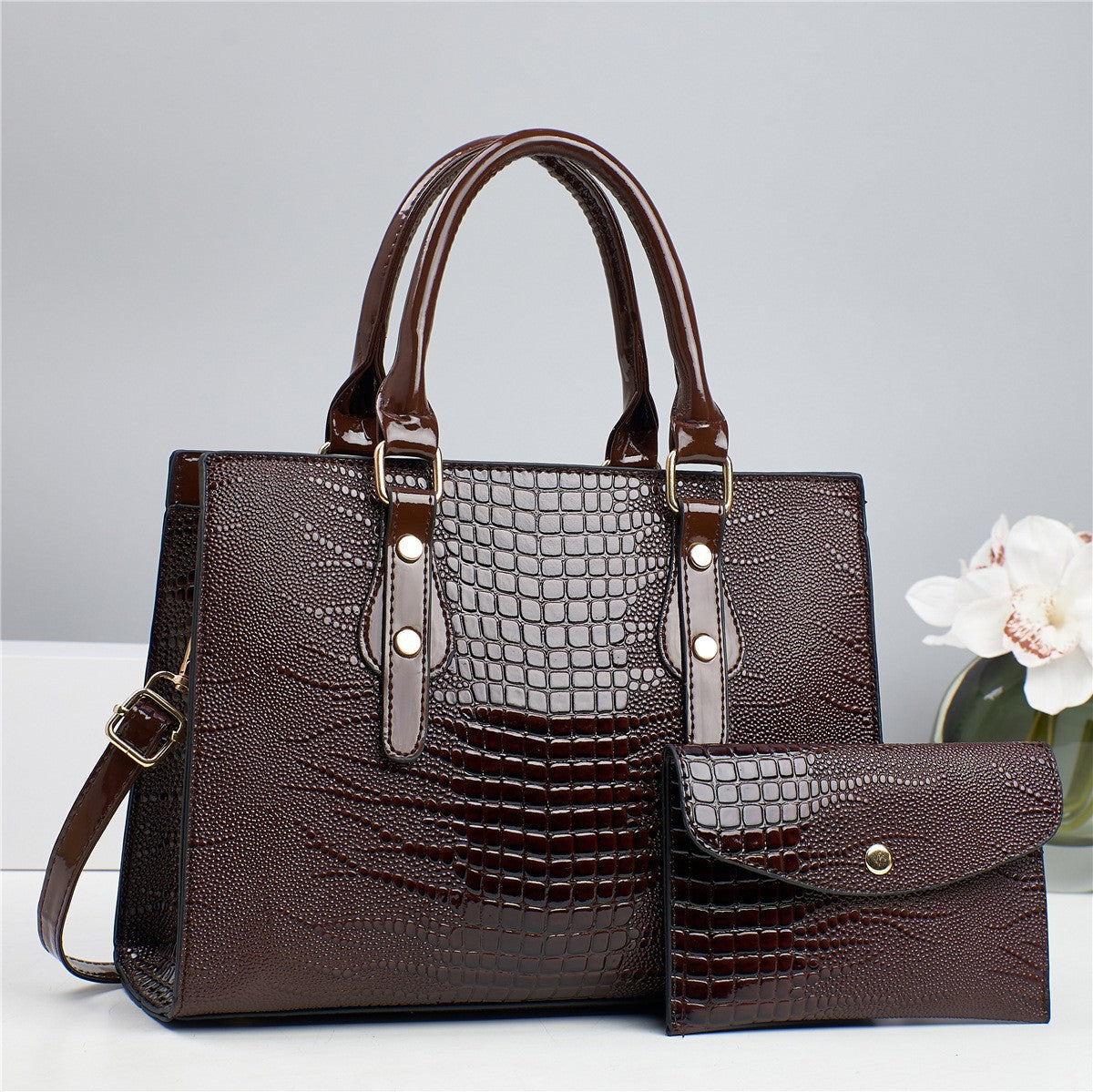 Women's Elegant Large Capacity Fashion Two-piece Set Women's Handbag