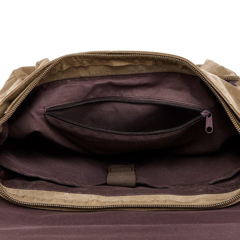 Men's Canvas Korean Style Trendy Male Computer Men's Messenger Bag