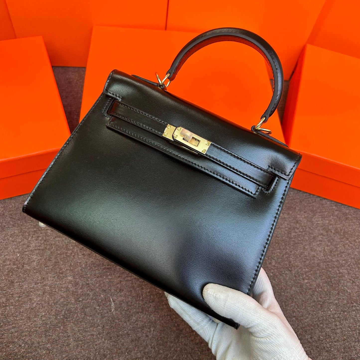 Women's Leather Glossy Cowhide Jim Kelly Second Generation Bags