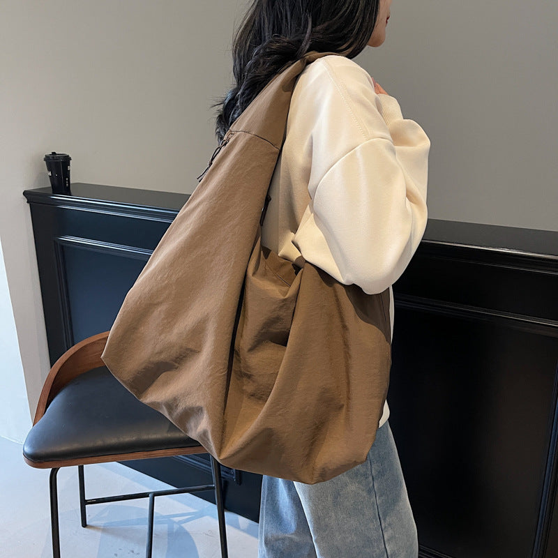 Women's Canvas For Trendy Versatile Large Capacity Underarm Women's Shoulder Bag