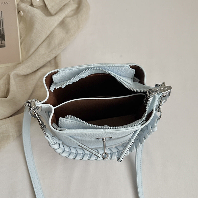 Women's Fashion Fresh Western Style Good-looking Portable Bucket Bags