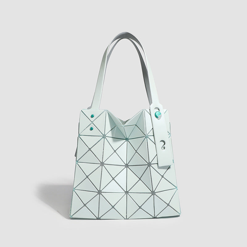 Women's Box Geometric Diamond Check Summer Women's Shoulder Bag
