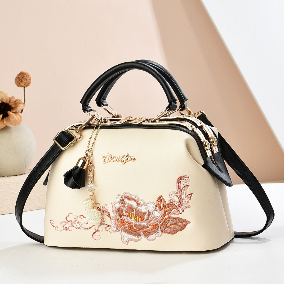 Women's Fashionable Embroidered High-grade Large Capacity Gift Bags
