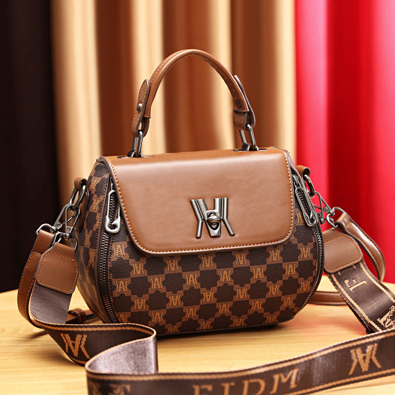 Women's Textured Apple Simple Elegant Large Capacity Bags