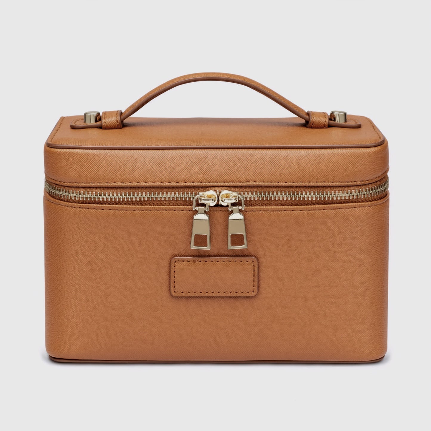 Portable With Compartment Large Capacity Leather Makeup Bag