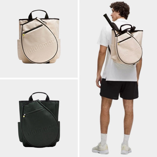 Women's & Men's Tennis Canvas Exercise Portable Lightweight Leisure Backpack