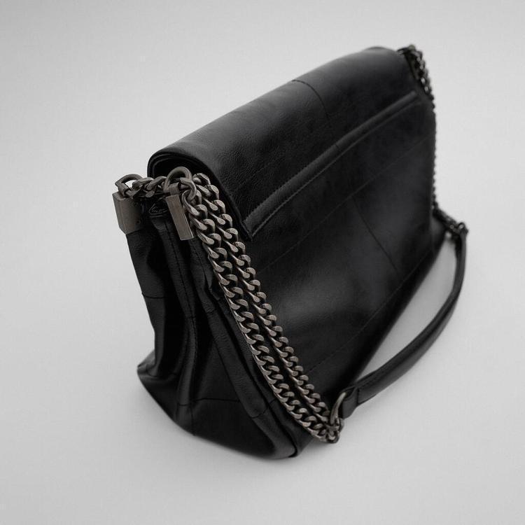 Women's Black Rock Style Flip Fashion Stray Bags