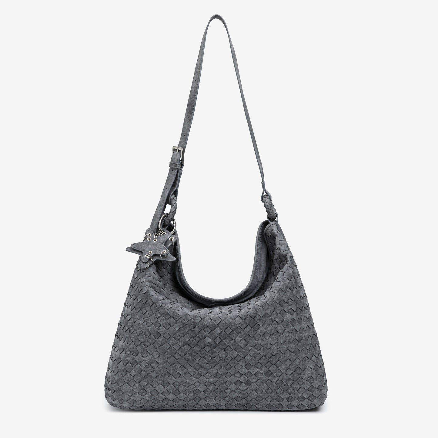 Suede Woven Design Simple Commute Large Tote Bag
