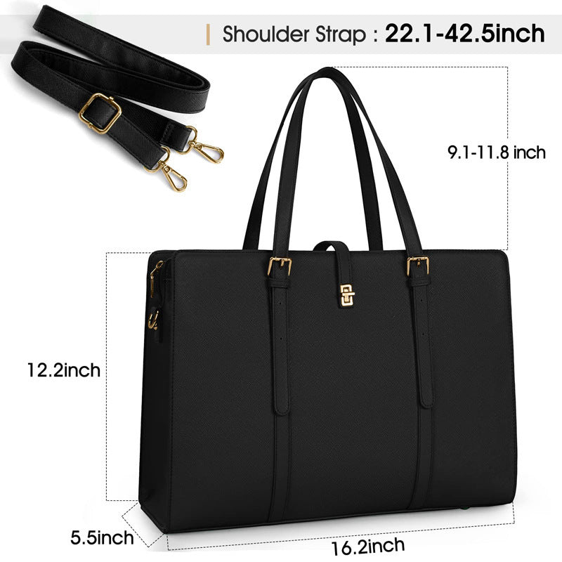 Women's Large Capacity Leather Fashion Durable Commuter Business Backpack