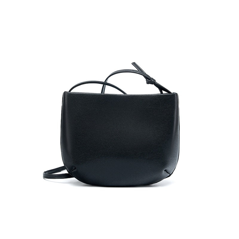 Women's Saddle Simple Commute High-grade Summer Versatile Genuine Leather Women's Messenger Bag