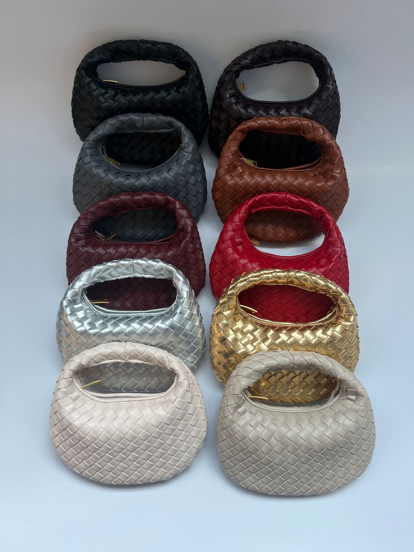 Women's Fashion Solid Color Simple Trend Woven Women's Messenger Bag