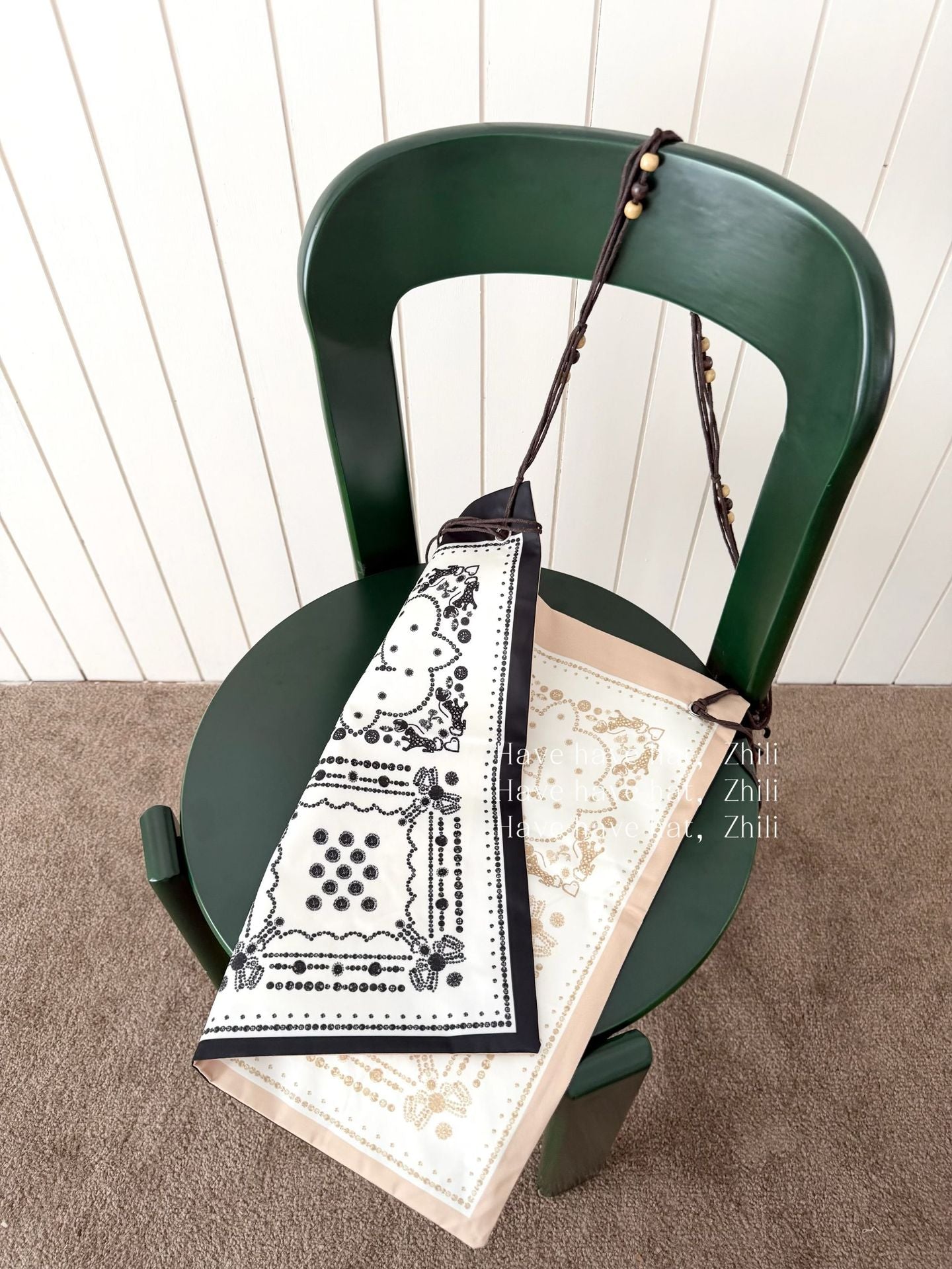 Women's Song Yan Bohemian Beaded Vintage Fashion Print Large Women's Shoulder Bag