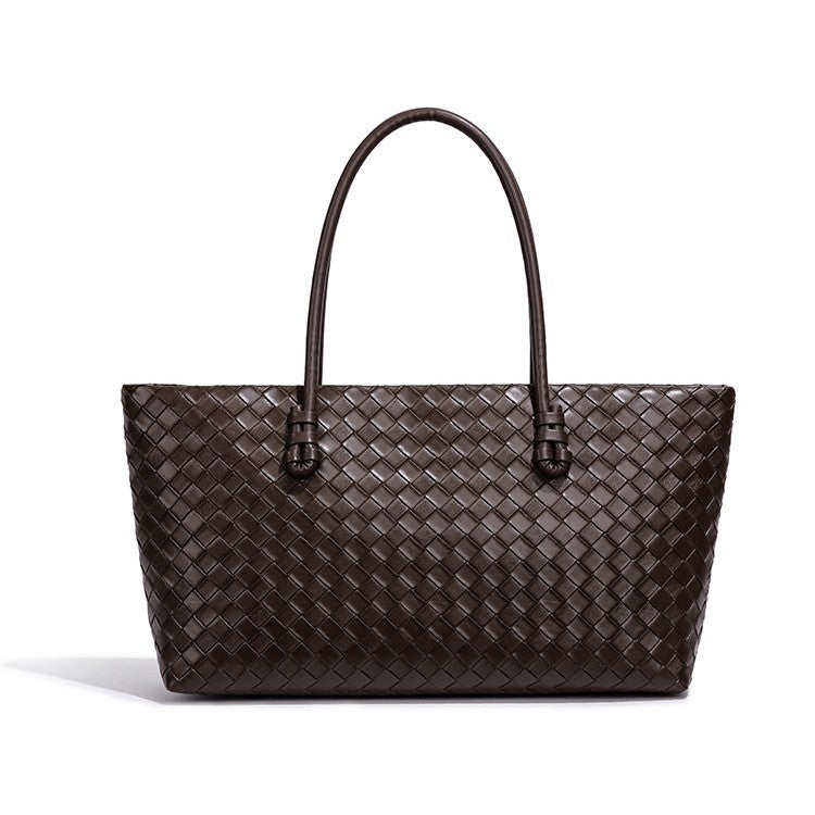 Women's Woven Pattern Fashion Large Capacity Totes Retro Bags
