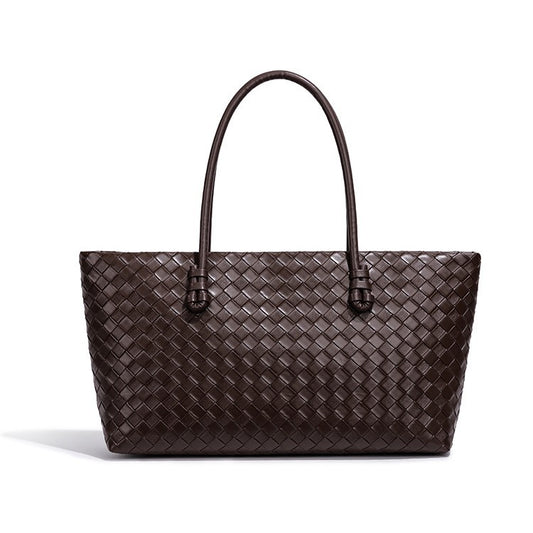 Women's Woven Pattern Fashion Large Capacity Totes Retro Bags