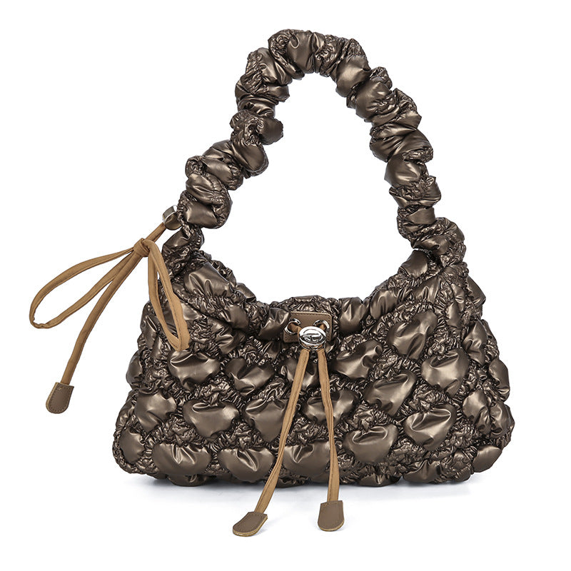 Women's Spring Bubble Western Style Underarm Personalized Bags