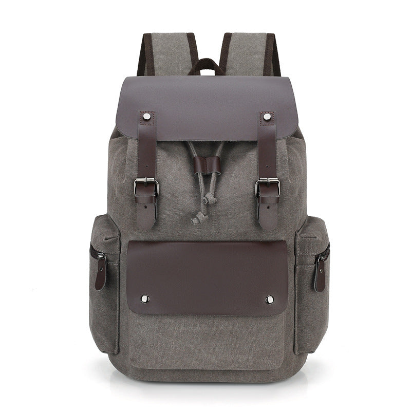 Men's Canvas High Sense Fashion Computer Retro Leisure Backpack