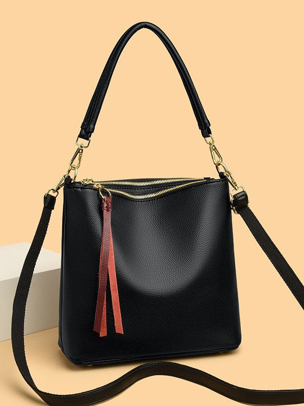 Women's Genuine Leather Hobo Fashion Underarm Mother Bags