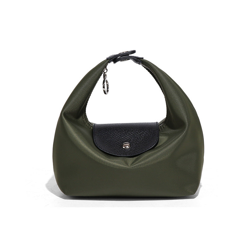 French Style Nylon Hand Carrying Lunch Box Waterproof Scratch Resistant Women's Handbag