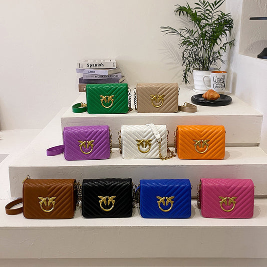 Women's Pinko Trendy Design Swallow Fashion Chain Women's Messenger Bag
