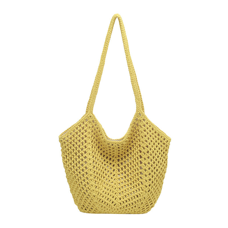 Women's Beach Vacation Style Straw Fashion Large Capacity Woven Women's Shoulder Bag