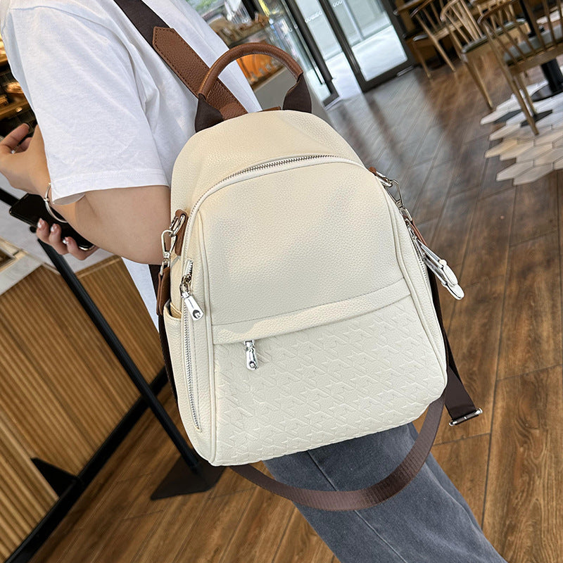 Women's Female College Plaid Advanced Sensitive Fashion Backpacks