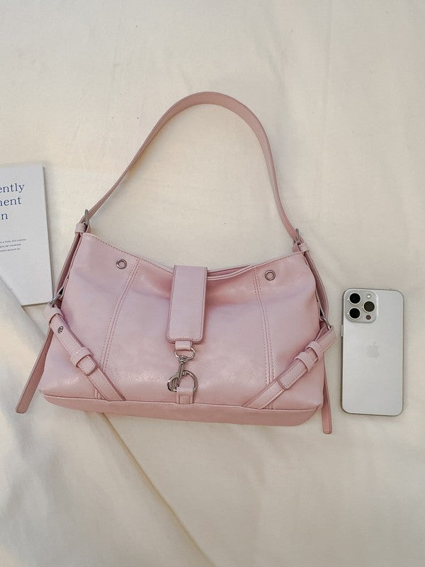 Women's Niche Large Capacity Commuter Locomotive Style Women's Shoulder Bag
