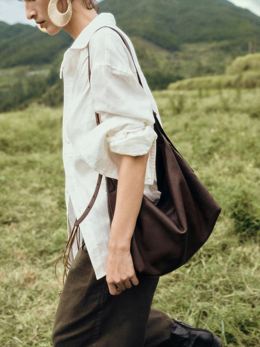 Tanned Calf Skin Classic Commuter Dumpling Underarm Bag