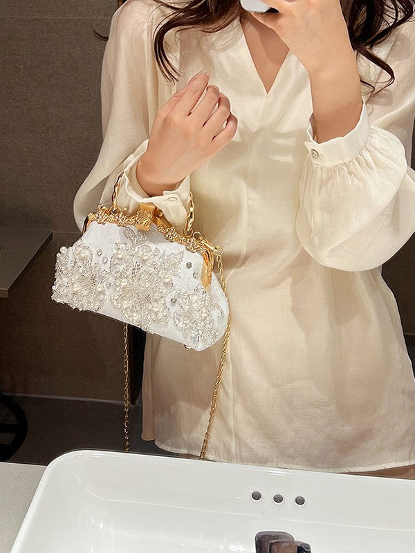 Embroidered Bamboo Ancient Style Cheongsam Banquet Clutch Women's Handbag