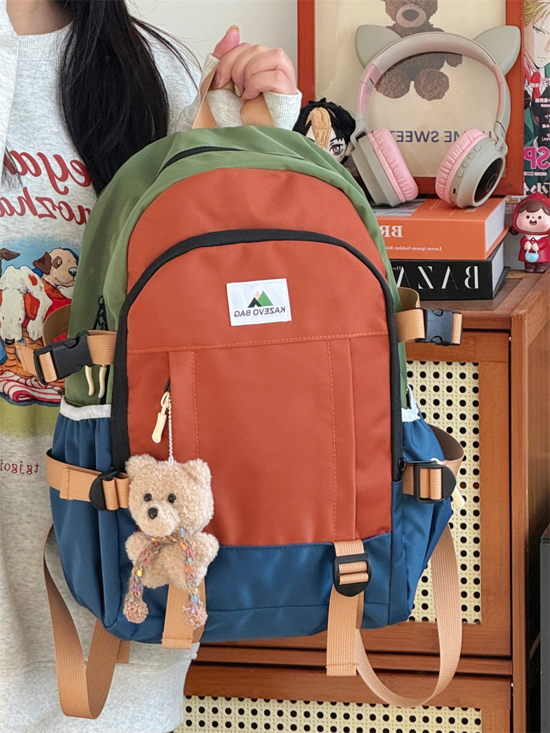 Color Large Capacity Personalized University Style Backpacks