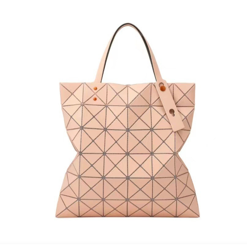 Life Original Color Nail Matte Geometric Diamond Pattern Underarm Commuter Women's Shoulder Bag